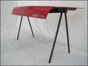 BMW 740iL desk table